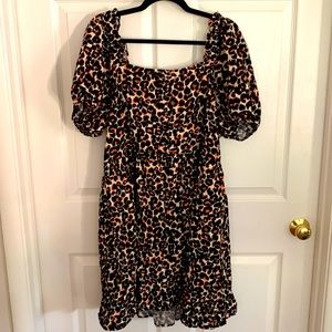 Who What Wear Cheetah Dress Size XL
